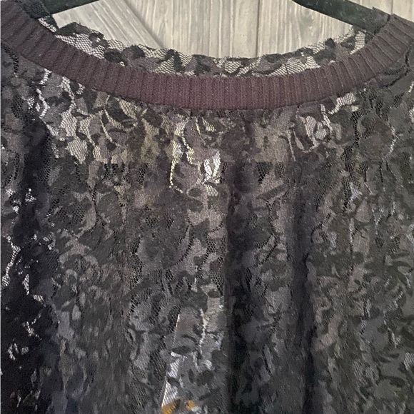 American Rag Classic Black lace 3/4 sleeve cardigan, NWT, sz 3X - Picture 6 of 8